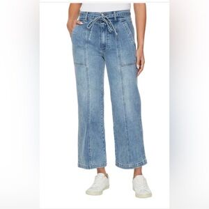 Women's Light Blue Wide-Leg Jeans
